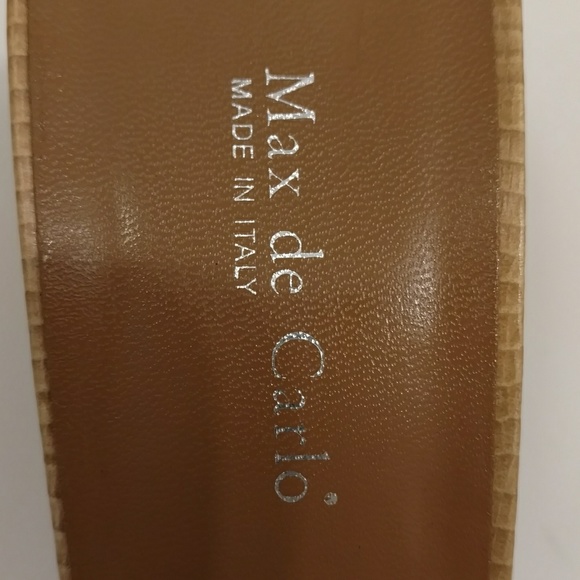 Italian Mules Slip on Heels Snakeskin lk Leather 8 - Picture 4 of 8